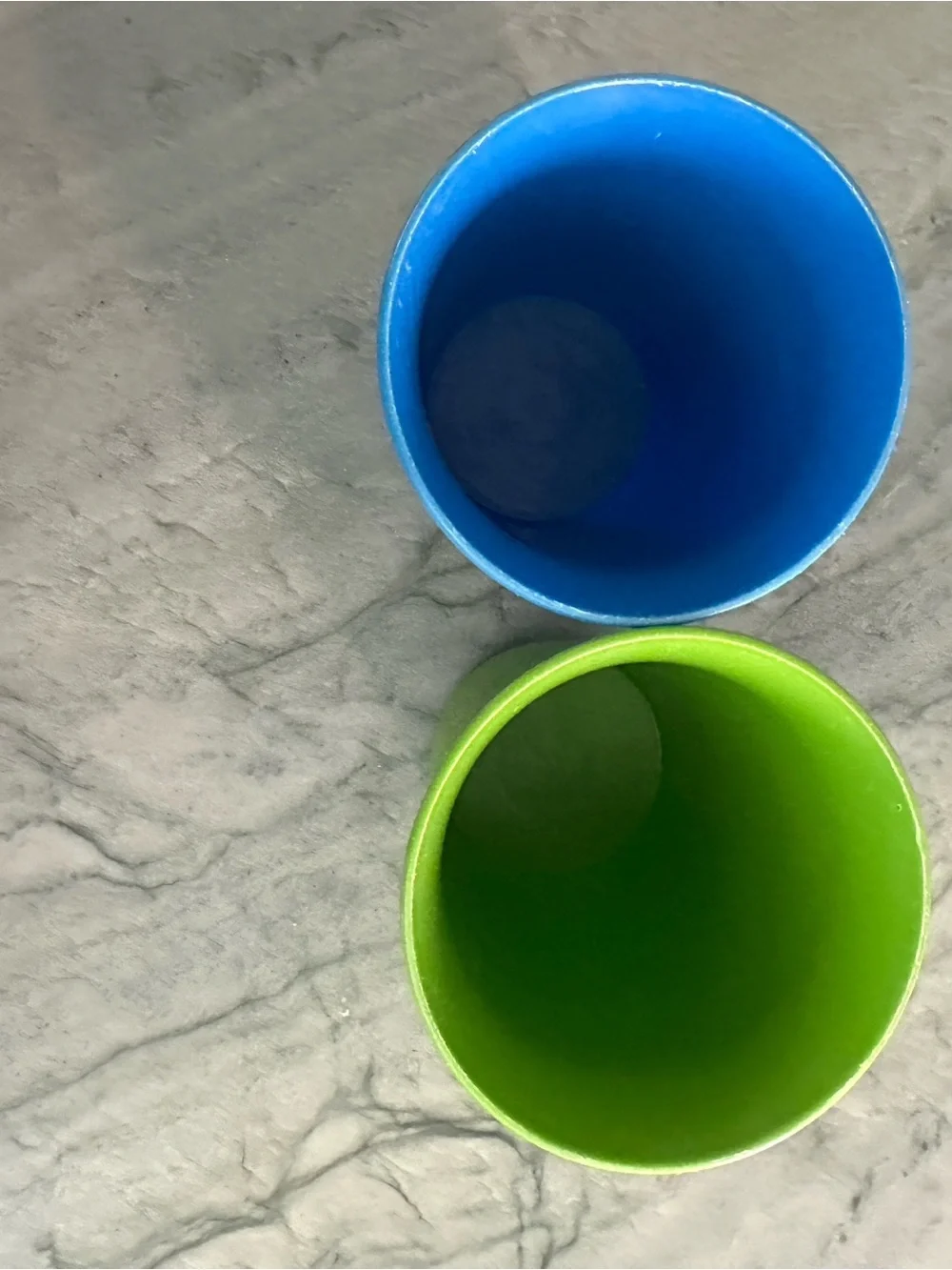 Kids Tupperware Cups with Blue Gerber Forks